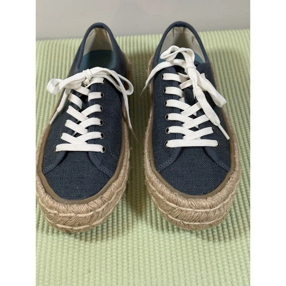 Sea Vees Women‎ navy Linen Coronado Espadrille 6.5 Casual Comfy Classic